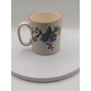 Spode Romany Mug Cream Pink Trim 3.5" Chrysanthemum Daisy Made in England READ